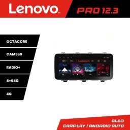 Navigatie Android Seat Ateca Lenovo PRO 12.3 QLED 4G DSP 4GB+64GB