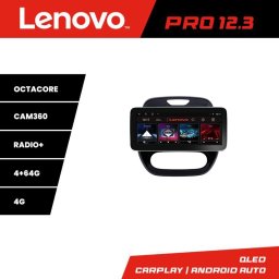 Navigatie Renault Captur Lenovo PRO 12.3 inch QLED Android 4G 4+64GB