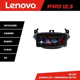 Navigatie Opel Corsa E 2013-2018 Lenovo PRO 12.3 QLED 4G 4+64GB