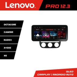 Navigatie VW Golf 5 2004-2010 cu clima automata, Lenovo PRO 12.3 QLED 4+64GB