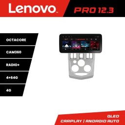 Navigatie Dacia Logan 1 2003-2010 Lenovo PRO 12.3 QLED 4GB+64GB 4G