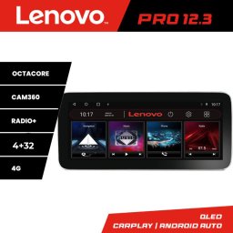 Navigatie Audi Q5 2008-2016 non-MMI Lenovo PRO 12.3 QLED Android 4G DSP