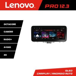 Navigatie Infiniti QX60 2014-2020 Lenovo PRO 12.3 QLED 4G 4+64GB