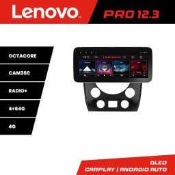 Navigatie Android Lenovo PRO 12.3 QLED 4G pentru SsangYong Rexton 2013-2016