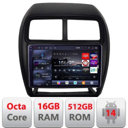 Navigatie Android Mitsubishi ASX 2017-2021 facelift QLED 2K 16GB+512GB
