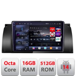Navigatie BMW E39 si E53 Edotec QLED 2K, 16GB RAM, 512GB, Android
