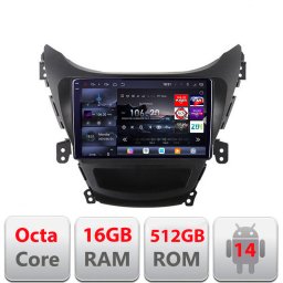 Navigatie Hyundai Elantra 2011-2013 Edotec QLED 2K, 16GB RAM, 512GB