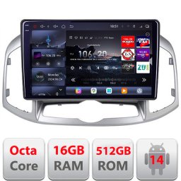 Navigatie Android Chevrolet Captiva 2012-2018 manuala, QLED 2K, 16GB+512GB