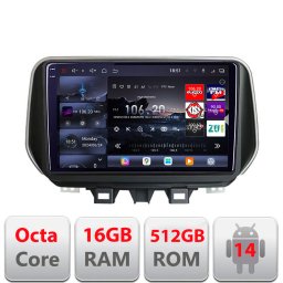 Navigatie Android Hyundai Tucson 2015-2020 Edotec QLED 2K 16GB+512GB