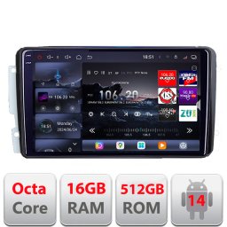 Navigatie Android Mercedes C W203 / CLK W209 / G, QLED 2K, 16GB RAM, 512GB