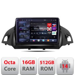 Navigatie Android Ford Kuga 2013-2017 Edotec QLED 2K 16GB+512GB