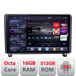 Navigatie Android Peugeot 407 2004-2011 QLED 2K, 16GB RAM, 512GB, 360
