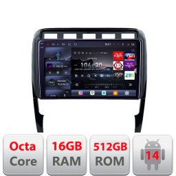 Navigatie Android Porsche Cayenne 2002-2011 QLED 2K 16GB+512GB