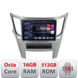 Navigatie Android Subaru Legacy 2010-2015 / Outback QLED 2K 16GB+512GB
