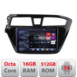 Navigatie Hyundai i20 2015-2018 Edotec QLED 2K Android 16GB RAM 512GB