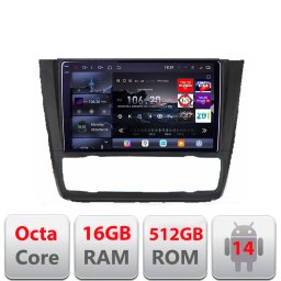 Navigatie BMW Seria 1 E87 Android 14 QLED 2K, 16GB RAM, 512GB