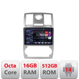 Navigatie Android Chrysler 300C 2004-2008 Edotec QLED 2K 16GB+512GB