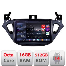 Navigatie Android Opel Corsa E 2013-2018 QLED 2K, 16GB RAM, 512GB