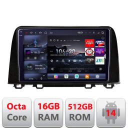 Navigatie Android Honda CR-V 2016-2022 Edotec QLED 2K 16GB+512GB