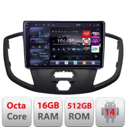 Navigatie Android Ford Transit V363 2015-2021 QLED 2K, 16GB RAM, 512GB