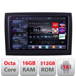 Navigatie Android Fiat Ducato 2006-2021 QLED 2K, 16GB RAM, 512GB, 360