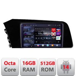 Navigatie Android Hyundai Elantra 2021+ QLED 2K, 16GB RAM, 512GB, 360