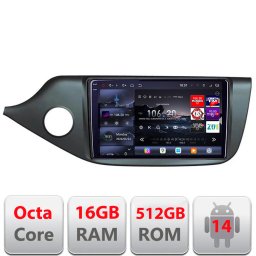 Navigatie Android Kia Ceed 2012-2018 Edotec QLED 2K 16GB RAM 512GB