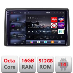 Navigatie Android Opel Movano Renault Master 2020+ QLED 2K 16+512GB