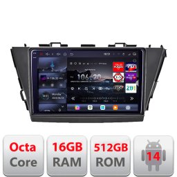 Navigatie Android Toyota Prius 5 Plus 2012-2020 QLED 2K 16+512GB