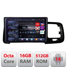 Navigatie Volvo S60/V60 2014-2018 Sensus Connect, QLED 2K, 16+512GB