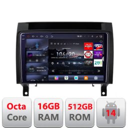 Navigatie Android Mercedes SLK 2004-2011 QLED 2K 16+512GB Edotec