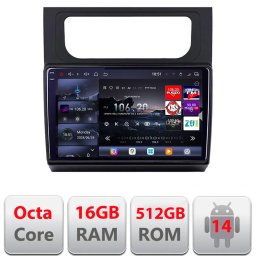 Navigatie Android VW Touran 2010-2016 Edotec QLED 2K, 16GB RAM, 512GB