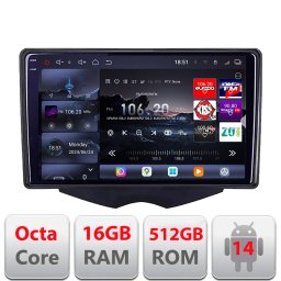 Navigatie Hyundai Veloster 2010-2018 Android QLED 2K GPS 16GB RAM 512GB