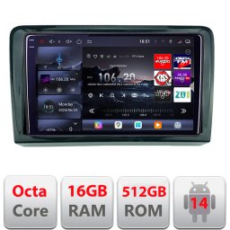 Navigatie Android Mercedes Viano Vito 2003-2015 QLED 2K 16GB+512GB