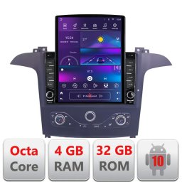 Navigatie Android Ford S-Max 2006-2014, ecran vertical 9.7 inch, 4GB+32GB