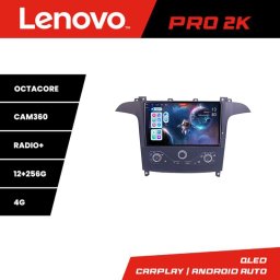 Navigatie Ford S-Max 2006-2014 Lenovo QLED 2K, Octa Core, 12GB+256GB