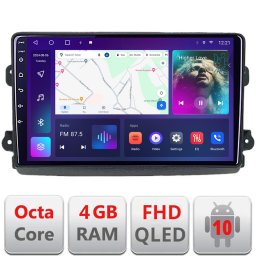 Navigatie Android Fiat Ducato 2021+ QLED 4GB RAM 64GB, 4G, CarPlay