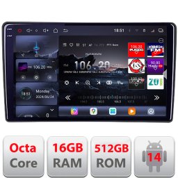 Navigatie auto VW Passat B5 QLED 2K, Octa Core, 16GB RAM, 512GB, 4G