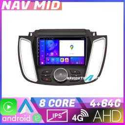 Navigatie Ford Kuga 2015-2020 SYNC2/SYNC3 Android 12, 4GB+64GB, CarPlay