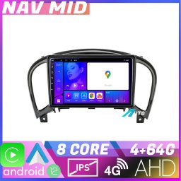 Navigatie Nissan Juke 2010-2015 Android 12, 4GB RAM, 64GB, CarPlay