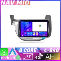 Navigatie Honda Fit 2008-2013 Android 12, 4GB RAM, 64GB, 4G, GPS, CarPlay