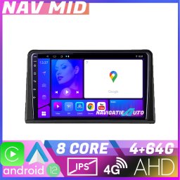 Navigatie auto Renault Express EDOTEC-LITE Android 12, 4GB RAM, 64GB, CarPlay