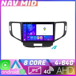 Navigatie Honda Accord 2008-2012 Android 12, 4GB RAM, 64GB, CarPlay