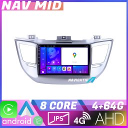 Navigatie Hyundai Tucson EDOTEC Lite Android 12, 4GB RAM, 64GB, CarPlay