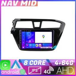 Navigatie Hyundai i20 2015-2018 Android 12, 4GB RAM, 64GB, CarPlay
