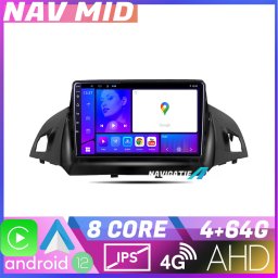 Navigatie Ford Kuga 2013-2017 Android 12, 4GB RAM, 64GB, CarPlay