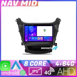 Navigatie Hyundai Elantra 2013-2015 Android 12, 4GB RAM, 64GB, CarPlay