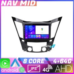 Navigatie Android Hyundai Sonata 2011-2015, 4GB RAM, 64GB, 4G, CarPlay