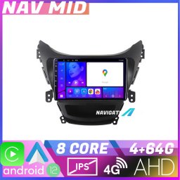 Navigatie Hyundai Elantra 2011-2013 Android 12, 4GB RAM, 64GB, CarPlay
