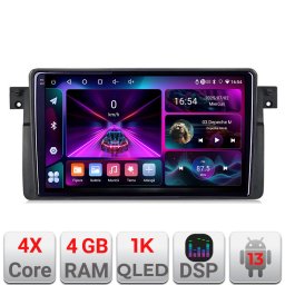 Navigatie BMW Seria 3 E46 Android 4GB RAM 64GB, ecran InCell 1K